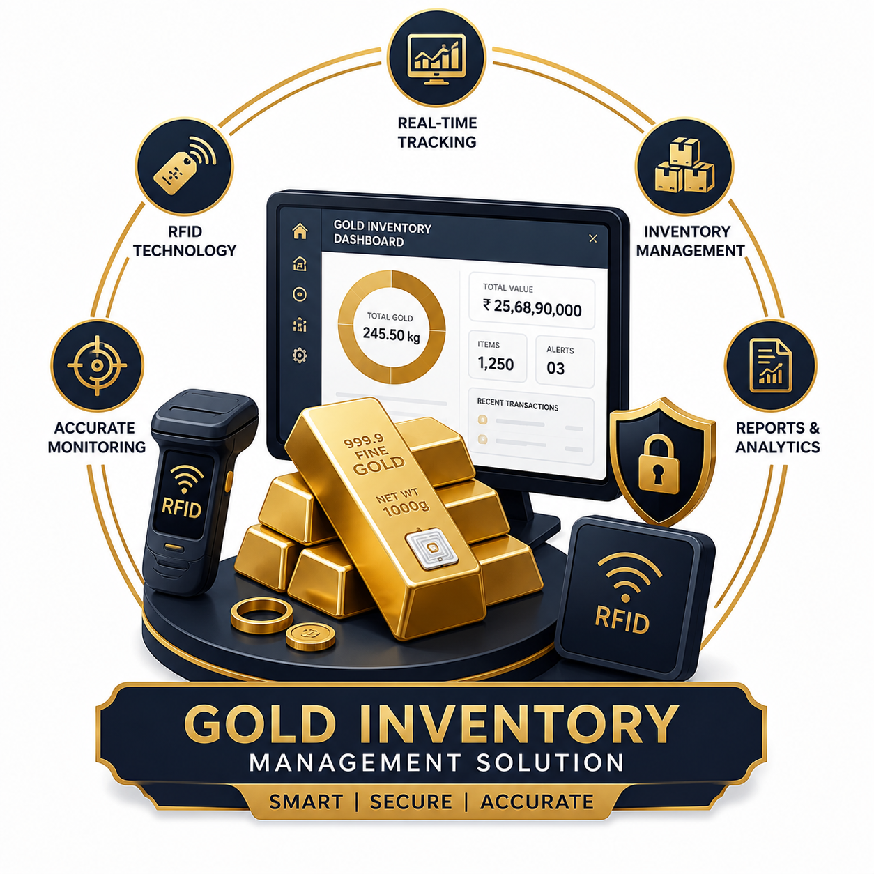 Gold Inventory Management Solution (RFID Technology)